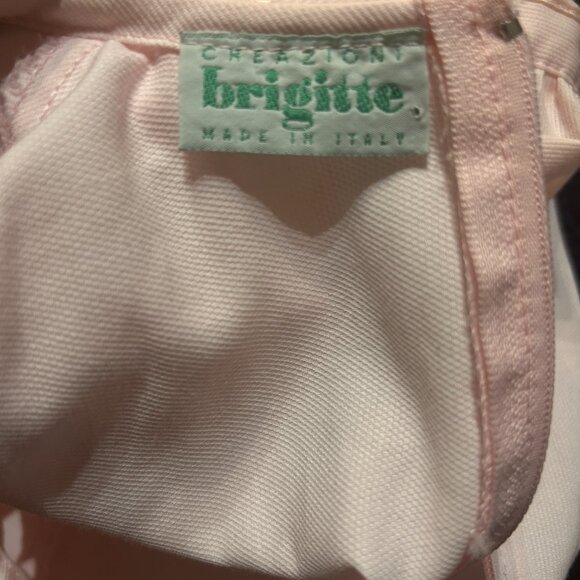 Vtg Cheazioni Brigitte Girls Pink Dress Sz 8 Made in Italy Embroidered Girl Era - Picture 3 of 9